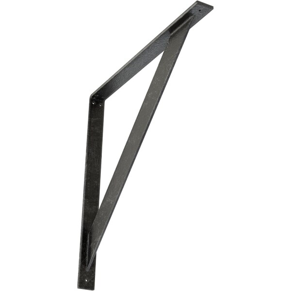 Ekena Millwork Traditional Steel Bracket, Antiqued Silver 2"W x 24"D x 24"H BKTM02X24X24TRASV - main